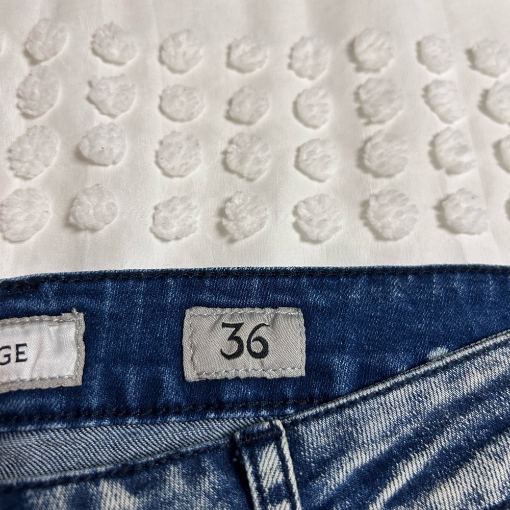 Men's Blue Wornstar Bandage Stage Denim Jeans - Picture 4 of 7